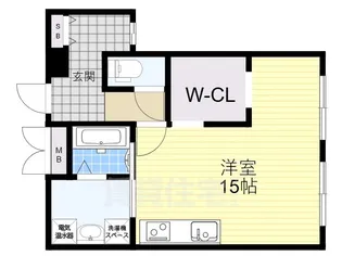コアパレス寝屋川【1階】の間取り