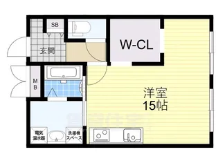 コアパレス寝屋川【1階】の間取り