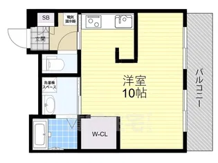 コアパレス寝屋川【3階】の間取り