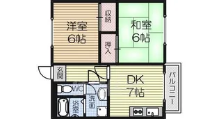 モアクレスト花田公園B棟【3階】の間取り