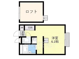 ハイツ大堀【1階】の間取り