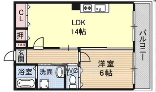 シャルム香ヶ丘【403号室】の間取り