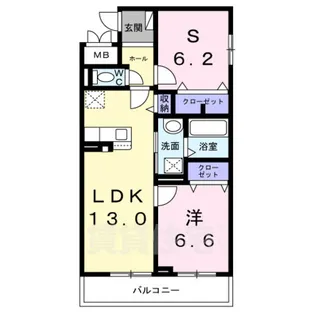 グロブナーコート丹波口【2階】の間取り