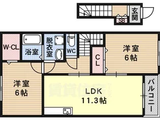 メゾン・ド・ミキPart5【2階】の間取り