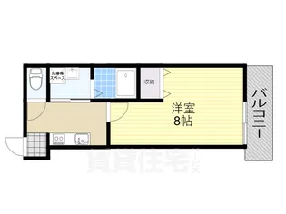大阪府大阪市住吉区長居東1丁目【アパート】の間取り