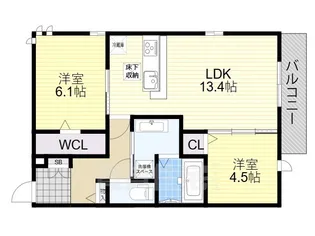 Palais Poire B棟【1階】の間取り