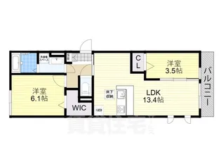 Palais Poire B棟【1階】の間取り