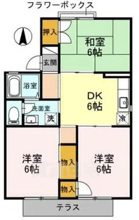 セジュール東落合【2階】の間取り