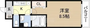 リバー・スクウェア103【4階】の間取り