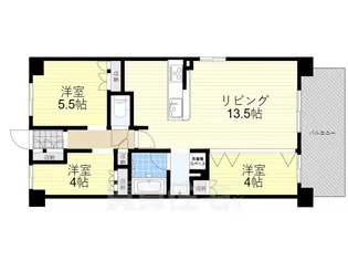 アーバンパーク淡路【7階】の間取り