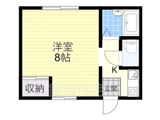 1Kの間取り画像