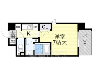 新大阪南グランドマンション【4階】の間取り