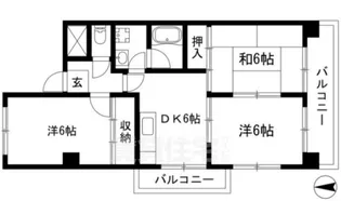 大曽根東マンション【1階】の間取り