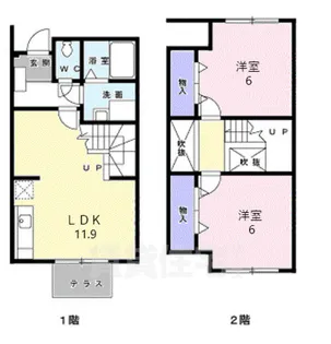 パルクさくら【1階】の間取り