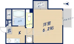 ハイツあかつき【1階】の間取り