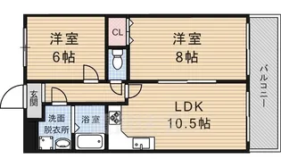 グレース菱屋2【3階】の間取り