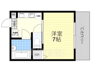 カネシマハイツ【1階】の間取り