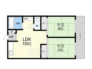 加島第2マンション【2階】の間取り
