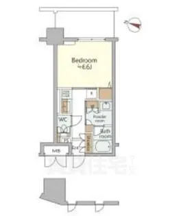 ジオエント西宮北口【13階】の間取り