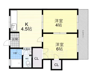 濱田マンション【1階】の間取り