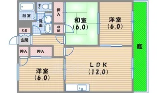 ルマとらまつ【1階】の間取り