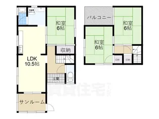 大阪府羽曳野市向野【一戸建】の間取り