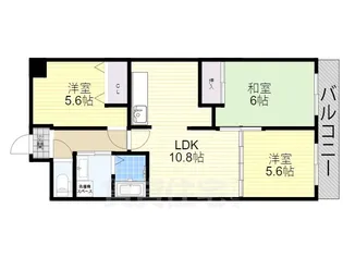 アンドユー植田【4階】の間取り