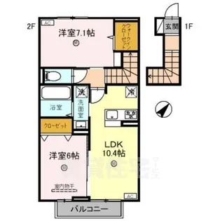 Bela suno【2階】の間取り