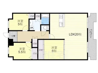 大阪府豊中市待兼山町【マンション】の間取り