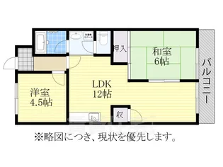 カネマンビル【6階】の間取り