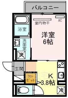 大阪府堺市堺区中安井町1丁【アパート】の間取り