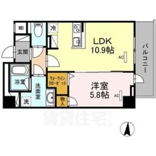 RESIDENCE丸の内七間町【4階】の間取り