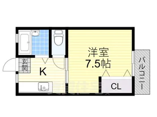 大阪府豊中市本町9丁目【アパート】の間取り