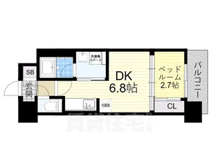 アーバングランデ新大阪【8階】の間取り