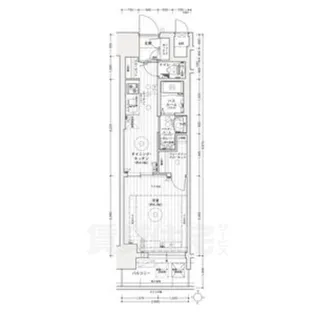 エステムコート名古屋ライブゲート【8階】の間取り