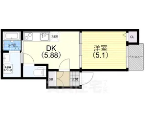 BowLong Hamazoe2【1階】の間取り