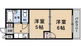 オクトピア御池【2階】の間取り