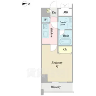 プロシード金山【9階】の間取り