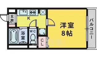 アネックス1号館【306号室】の間取り