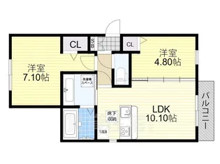 Frieden一風【1階】の間取り