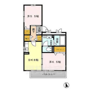 セジュール篠原【3階】の間取り