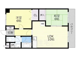 エミナール南草津【504号室】の間取り