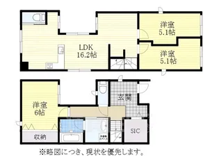 愛知県名古屋市昭和区元宮町3丁目【一戸建】の間取り