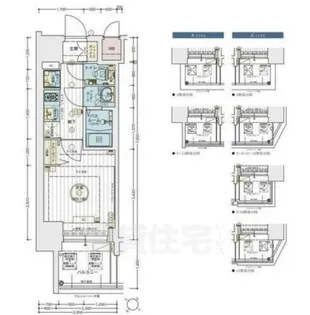 エステムコート神戸グランスタイル【3階】の間取り