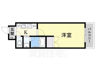 1Kの間取り画像