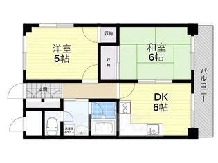 弁天マンション【2階】の間取り