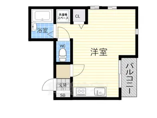 エレメンツアクア【3階】の間取り