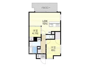 大阪府堺市堺区宿院町東1丁【マンション】の間取り