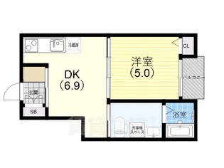 BowLong Hamazoe2【3階】の間取り