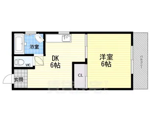 寿コーポ【1階】の間取り